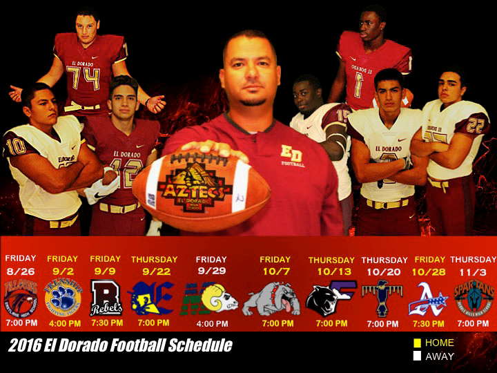 EDHS football schedule 16-17