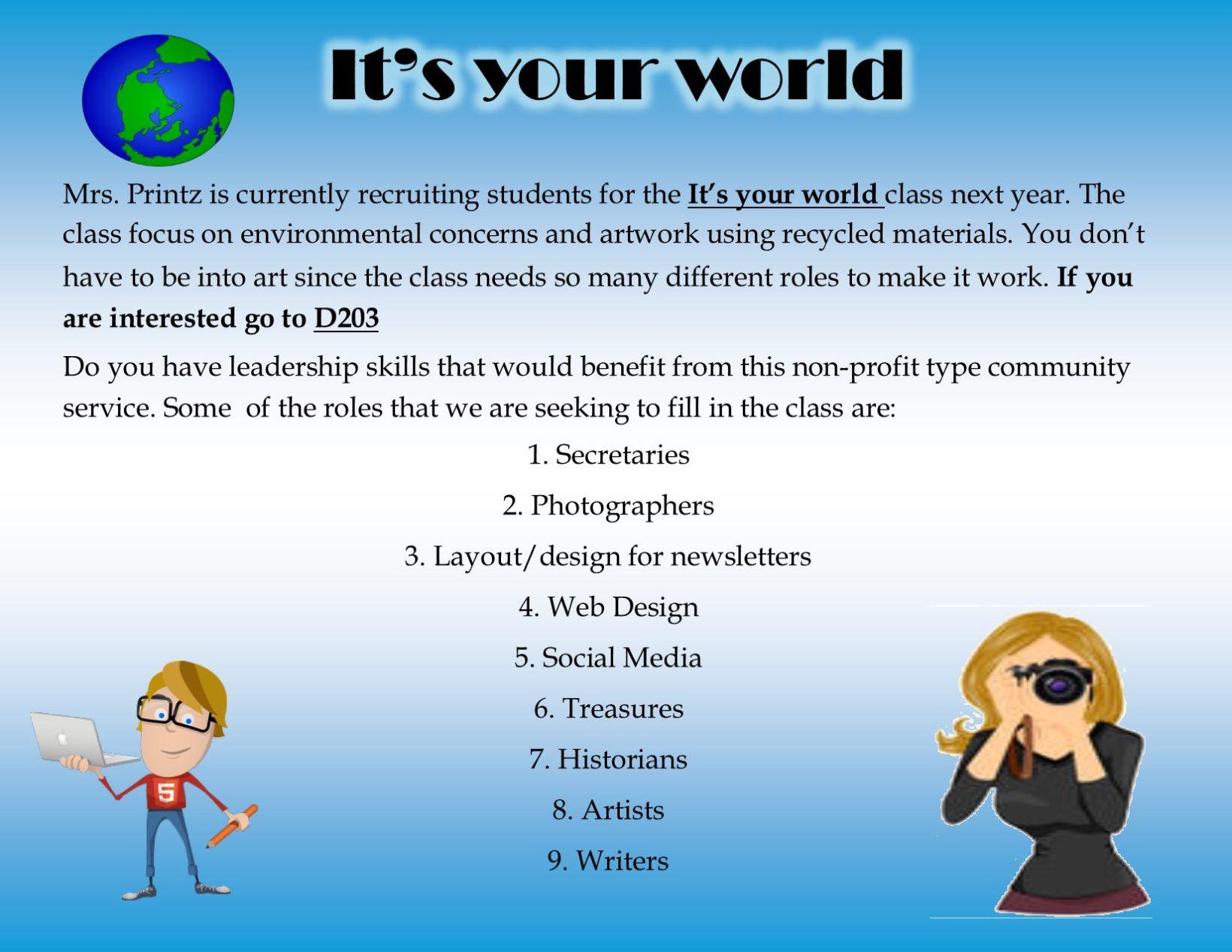 Its Your World