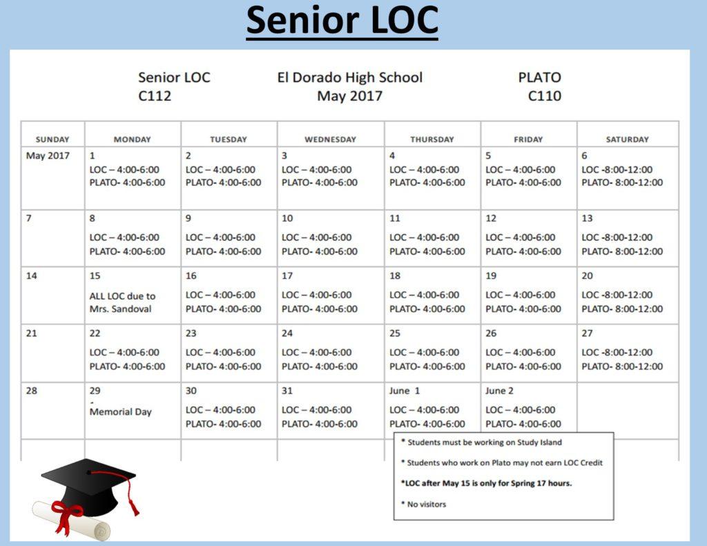 Senior LOC Calendar