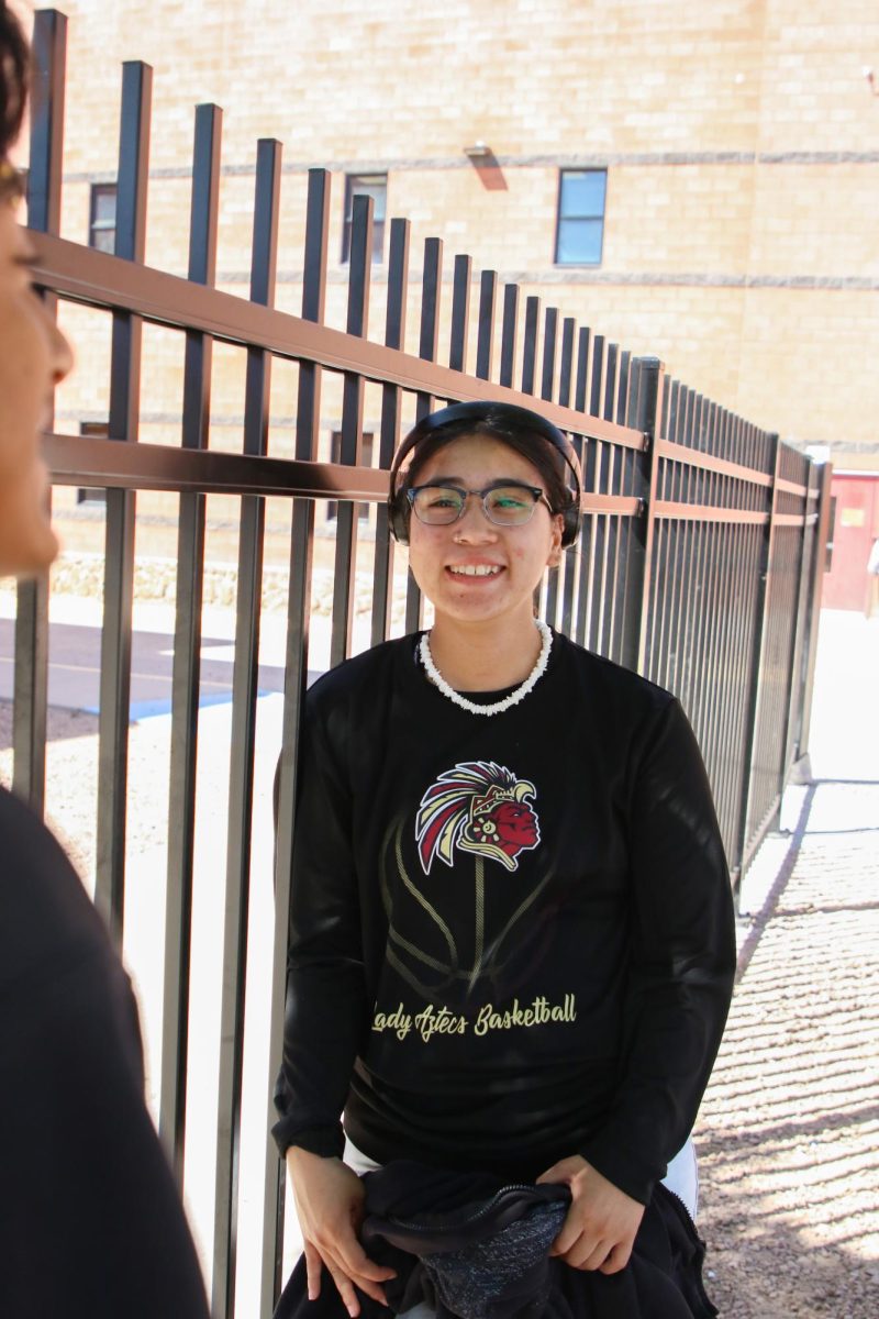 On The Fence About It. In conversation, senior Mia Nakiso talks to senior Jorge Aguirre about the fences placed outside the theater entrance on April 16. Nakiso was wondering why the campus added the fences. “I don't think the gates are going to prevent anything. If there's a will there's a way. Plus, it created way more safety hazards. I think it was a waste of money,” Nakiso said. 