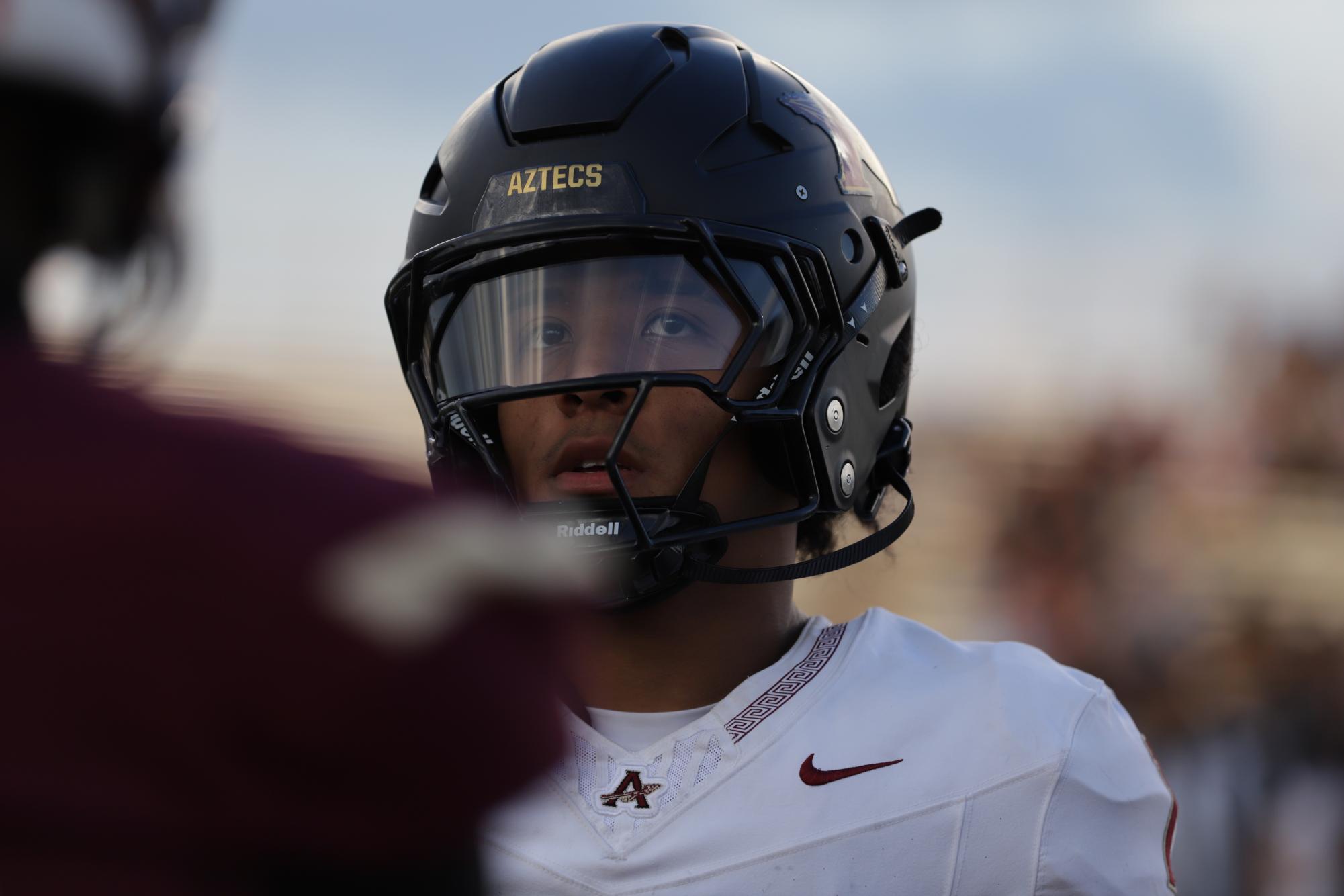 Looking at his opponent, senior Ryan Estrada thinks of the perfect play on Aug. 19 at Andress High School. Estrada is El Paso’s Time Leading Rusher. “Well, it was exciting seeing all the supporters from the stands, and we knew we couldn’t upset them," Estrada said. “We always try to come out stronger for each game.”
